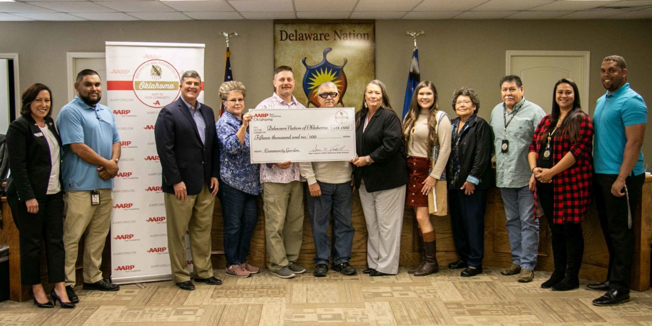 Delaware Nation Receives a $15,000 Grant From AARP For Community Garden