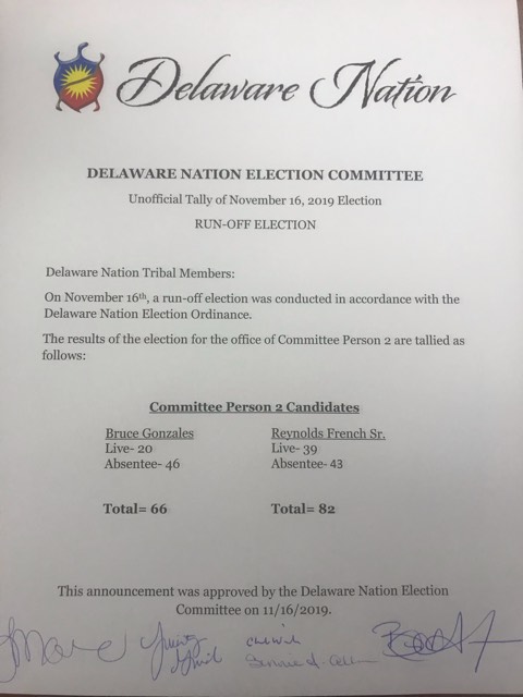Executive Committee Person #2 Election Results