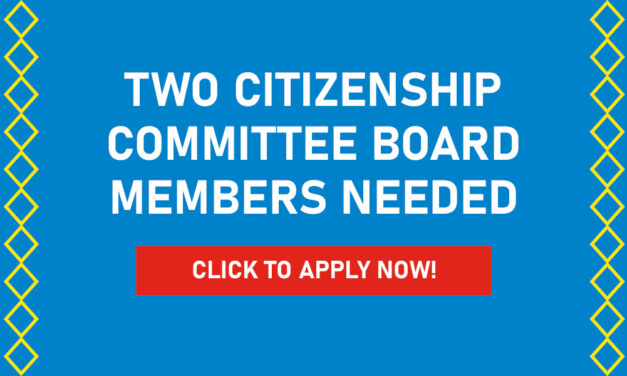 Two Citizenship Committee Board Members Needed