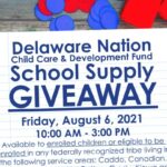Delaware Nation Child Care & Development Fund School Supply Giveaway